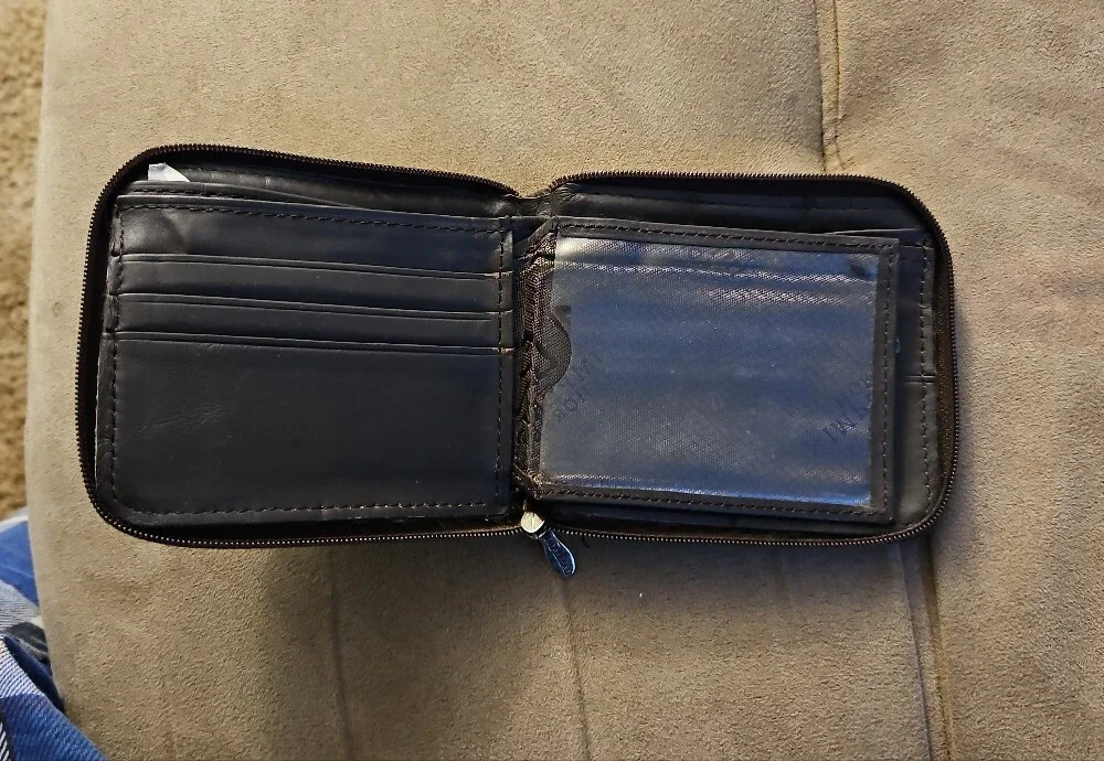 Black Imperial Horse genuine leather wallet